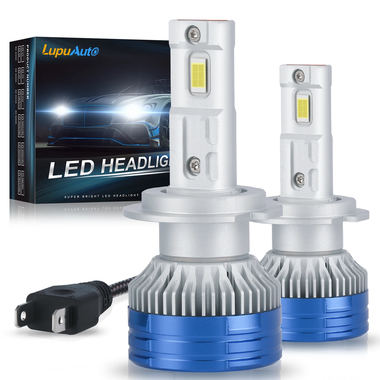 

H7 Led H7 Headlight Bulb Lamp 2 Copper Tube Led Lights Super Bright Canbus For Car H4 H11 H1 HB3 9005 HB4 9006 12V