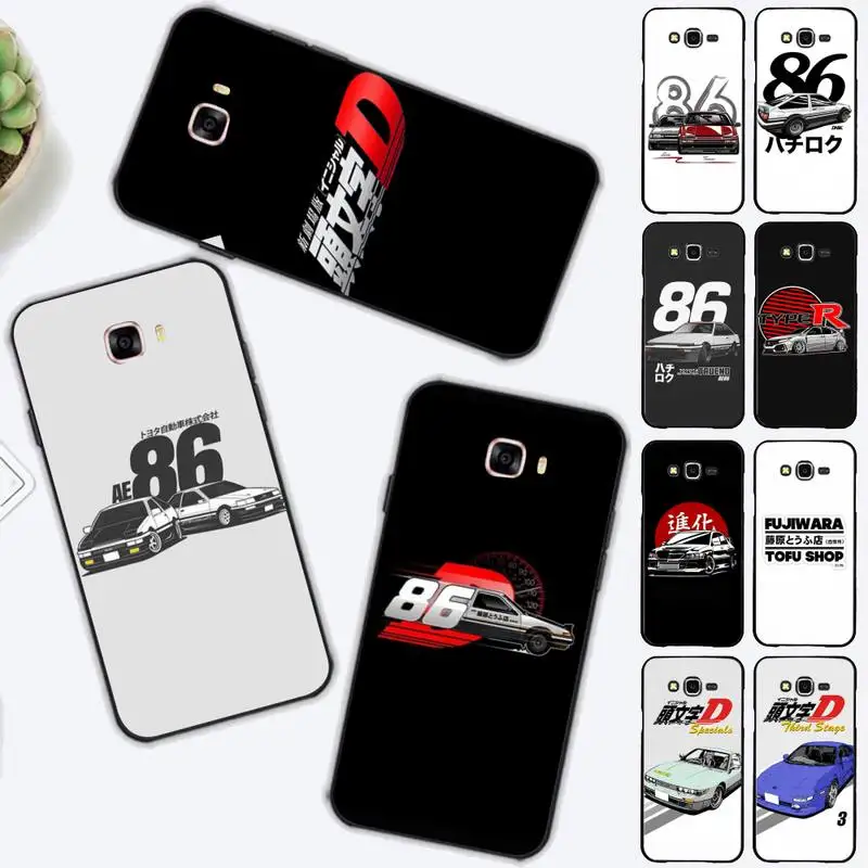 

LVTLV INITIAL D Phone Case for Samsung J 2 3 4 5 6 7 8 prime plus 2018 2017 2016 core