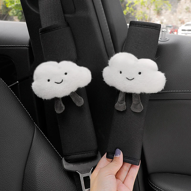 

Car Styling Seat Belt Cover Shoulder Strap Harness Cushion Cartoon Cloud Car Seatbelt Shoulder Pad Protector Auto Neck Support