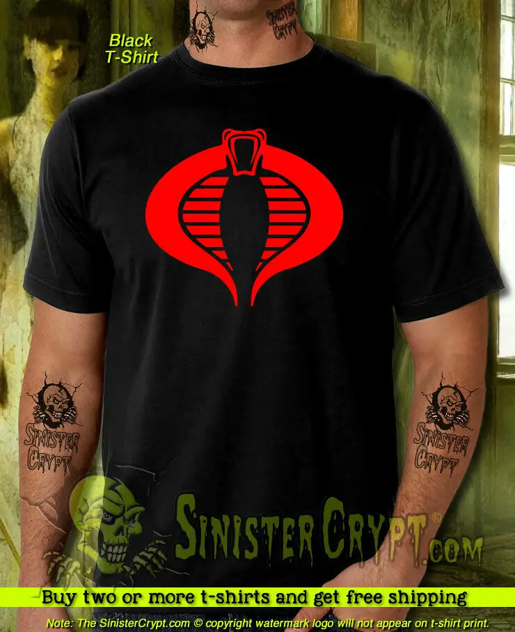 

Cobra Command t-shirt GI G.I. Joe enemy Rise Retaliation sizes: