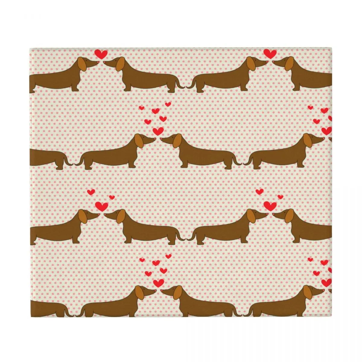 

Dish Drying Mat for Kitchen Cartoon Dogs Dachshund Patern Drainer Absorbent Pad Tea Towel Placemat