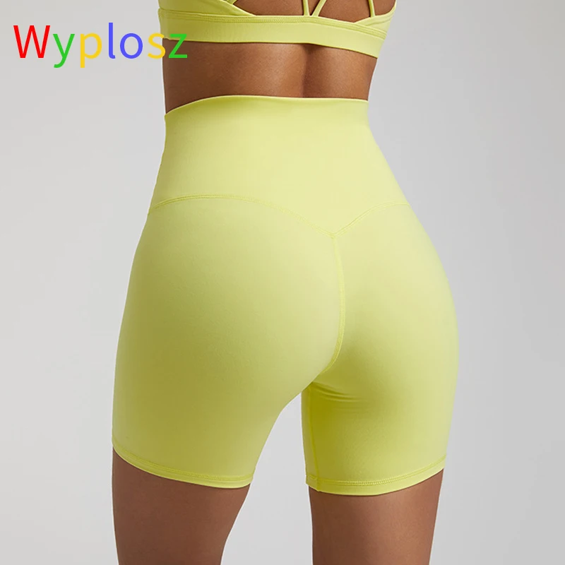 Wylosz Shorts Gym Women Clothing Yoga Fitness Sportswear Workout Running Ultra High Elasticity Push Up Hip Quick-Drying Tight