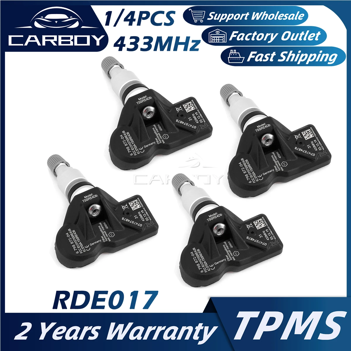 Автомобильный датчик давления в шинах RDE017 6798872 6890964 TPMS для BMW 5 6 7 X1 X3 X4 Z4 Mini Countryman Rolls-Royce Wraith Dawn Ghost