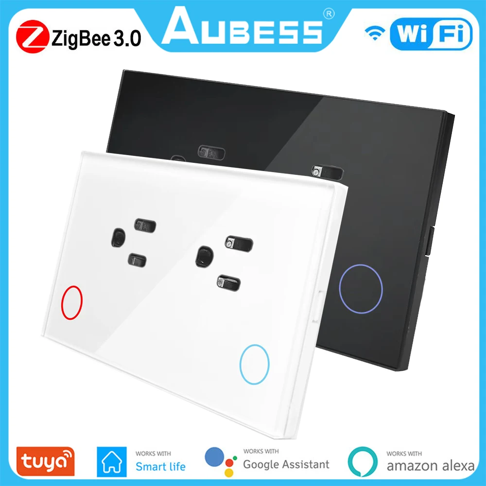 

Умный сенсорный выключатель Tuya WiFi Zigbee, нейтральный провод, не требует нейтрального провода, работает с Alexa Google Home