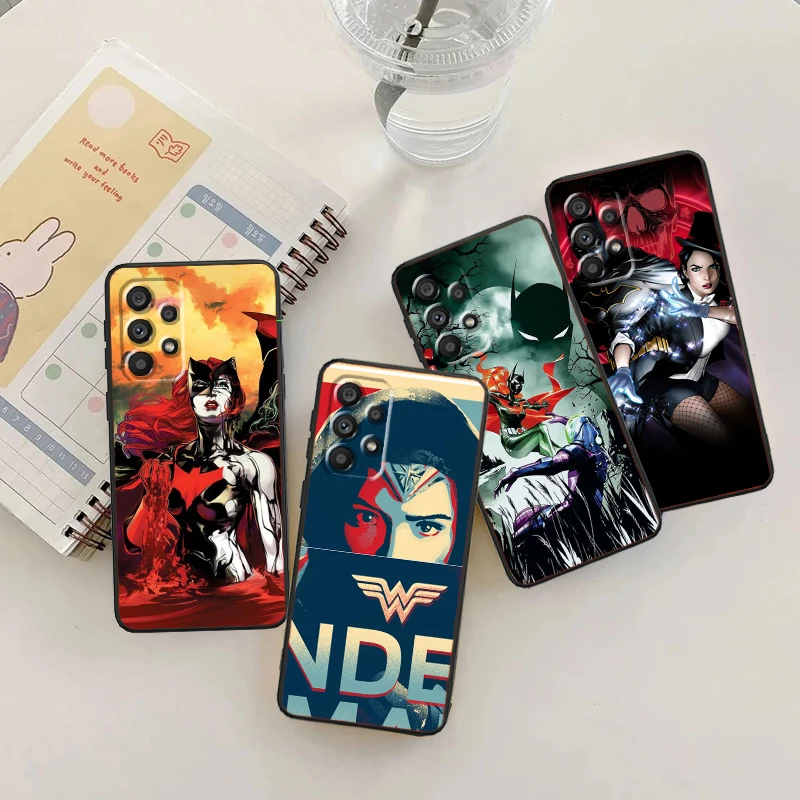 Z-Zatannas W-Wonder крутая женщина для Samsung A53 A52 A33 A32 A51 A71 A21S A13 A73 A55 A22 A23 A35 A72 A54 A12 5G черный