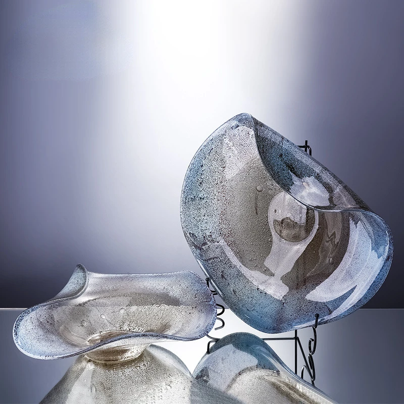 

Светильник Кая Роскошная индивидуальная творческая искусственная выдувная стеклянная тарелка для фруктов мягкая стандартная тарелка для закусок