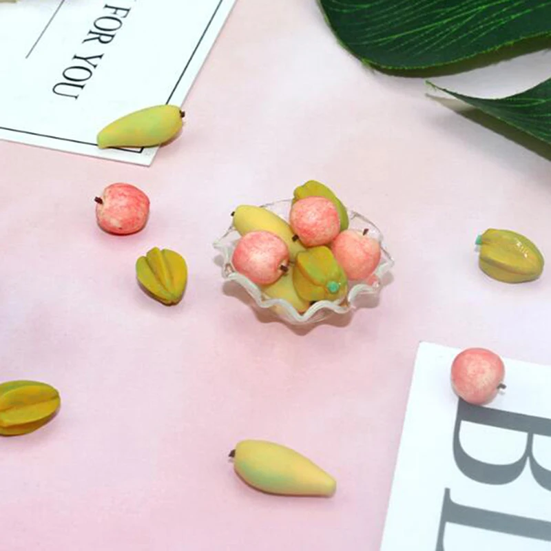 

5Pcs Dollhouse Miniature Food Fruit For 1:12 DollhouseKitchen Fruit Decor