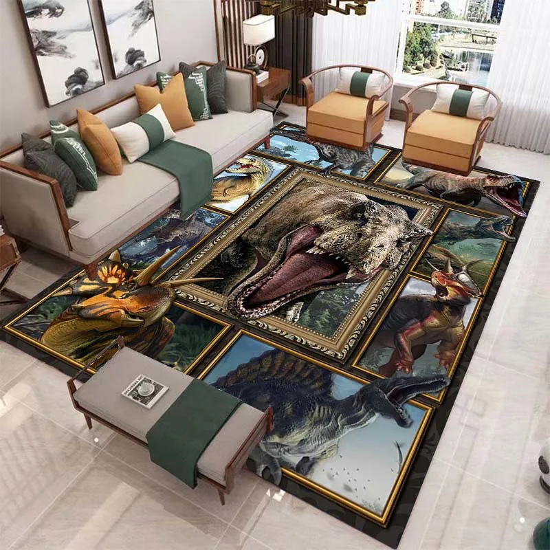 

Динозавр 3D тираннозавр рекс для гостиной мягкие коврики для ванной комнаты Декоративные Коврики для спальни дверные коврики для дополните...