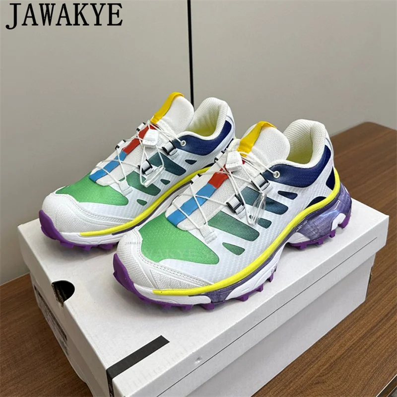 Женская летняя дышащая повседневная обувь на шнуровке