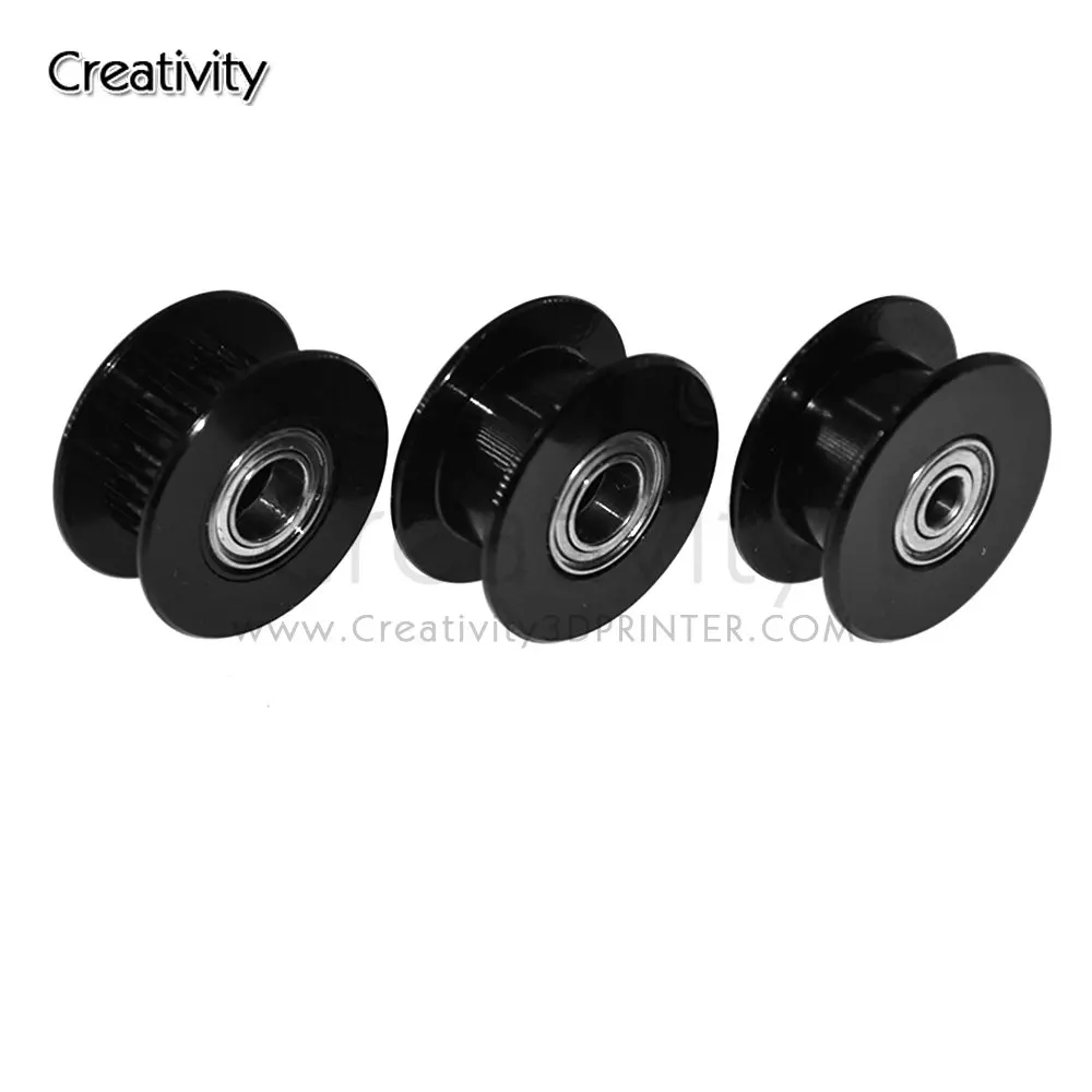 

Creativity 2GT 20 Tooth Idler Pulley Bore 3/5mm Width 6mm Aluminium Gear Teeth For GT2 Timing belt synchronous Wheel 3D Printers