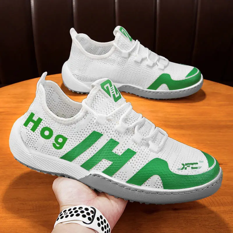 

Мужские кроссовки на нескользящей подошве, универсальные дышащие кроссовки для бега, модная обувь с вулканизированной подошвой, весна 2022