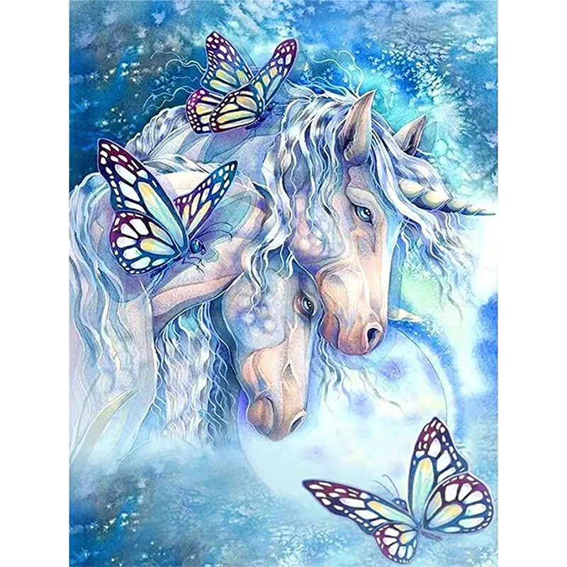 

Diamond Painting "Cartoon unicorn butterfly" DIY 5D Diamond Embroidery Full Square Drill Rhinestone Cross Stitch Kits Home Decor