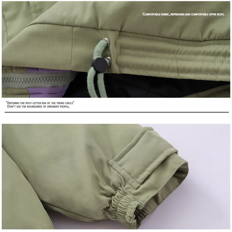 Rainbowtouches Unisex Winter Parkas Warm Thick Windproof Cotton Bomber Cargo Jackets Coat Men Women Solid Color Outwear Parkas