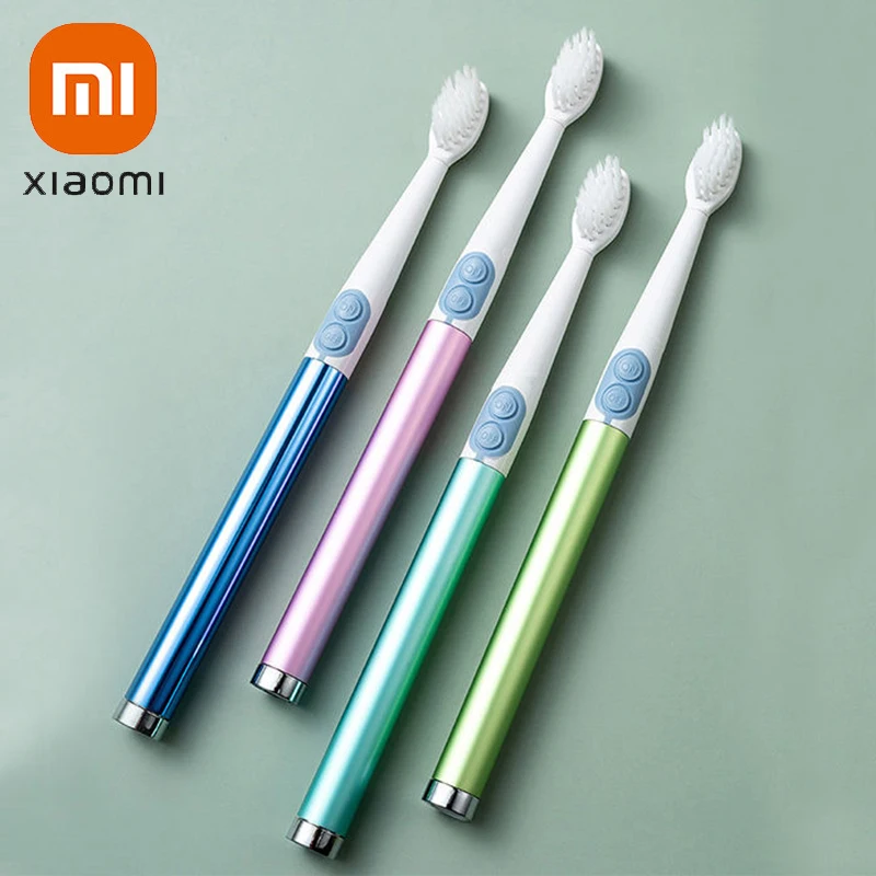 

Электрическая зубная щетка Xiaomi, тонкая Водонепроницаемая Мягкая зубная щетка с алюминиевой ручкой и сменными насадками для взрослых