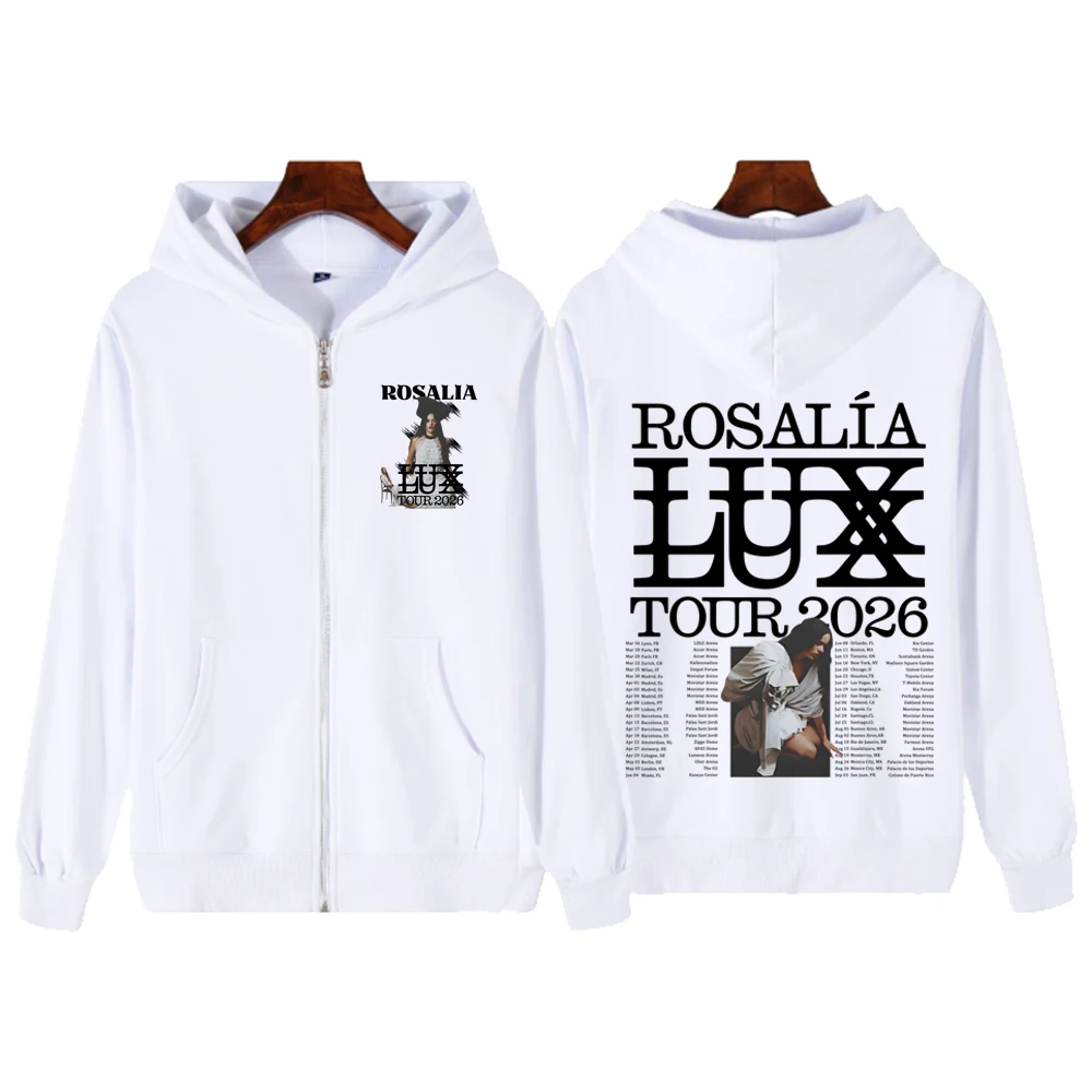Фото Толстовка на молнии Rosalia LUX для мужчин и женщин, пуловер в стиле Харадзюку, уличная одежда, свитшот №4