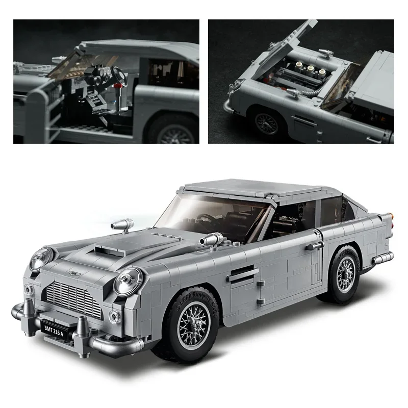 

In Stock 007 James Bond Technical Car Series 1295PCS 10262 Building Blocks Bricks Creator Children Model Christmas Gifts Toys