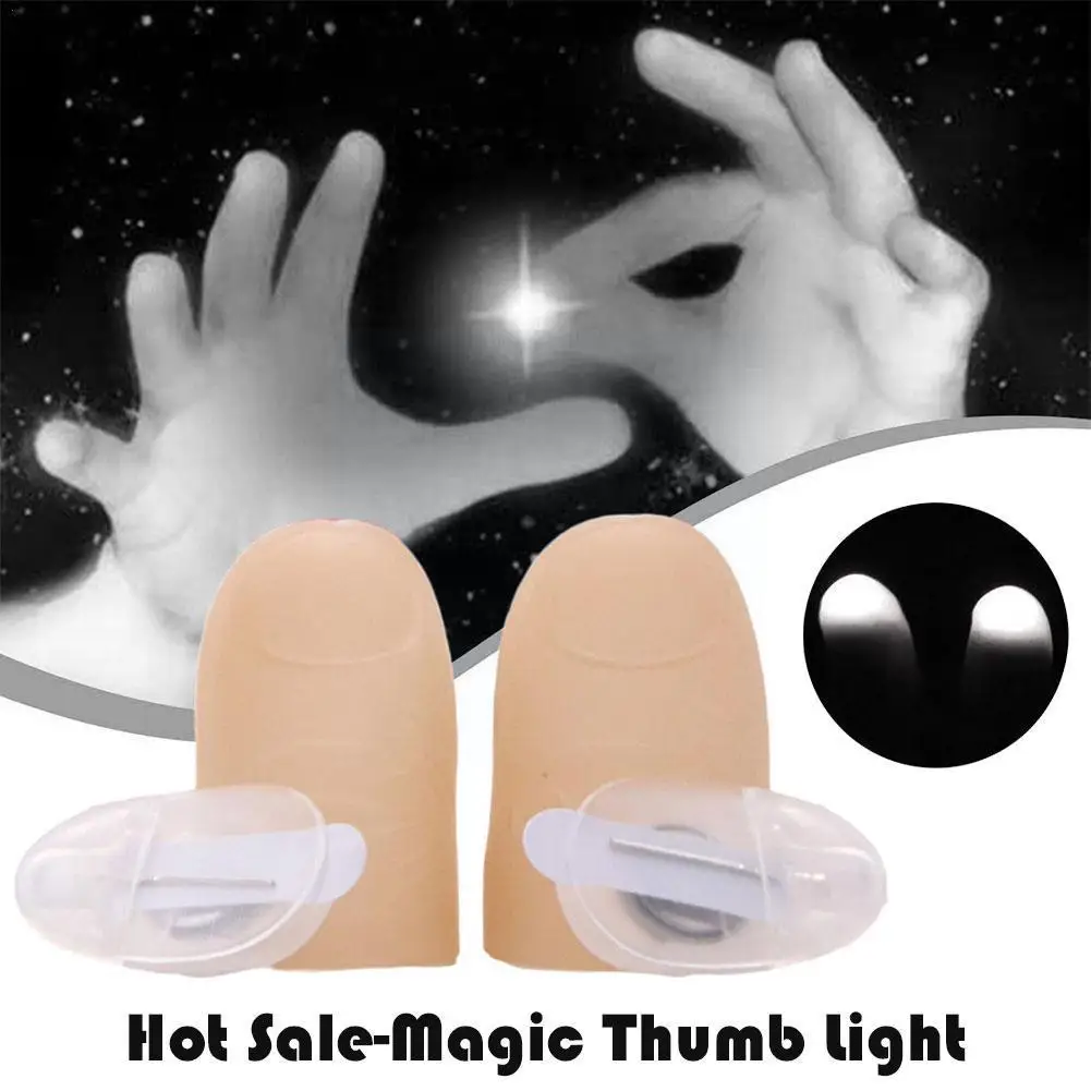 

1 Pair Novelty Led Light Flashing Fingers Magic Trick Children Kids Glow Fantastic Amazing Props Toys Luminous Gifts Birthd I1c2