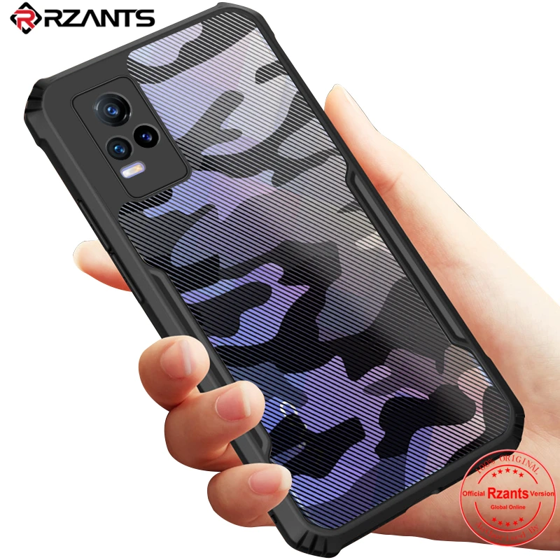 

Rzants For VIVO V21E V23E 4G 5G VIVO V21 Y73 Case Camouflage Military Design Shockproof Slim Crystal Clear Cover Casing