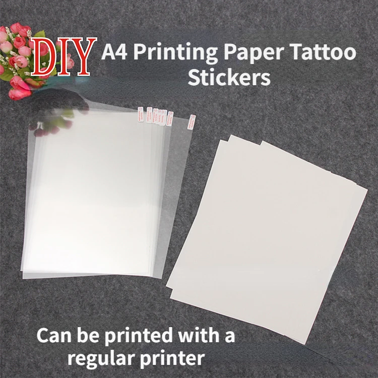 

DIY A4 Printing Paper Tattoo Stickers for Women Man 2023 DIY Temporary Tattoo Stickers Laser/Inkjet Printed Hip-hop Fake Tattoos