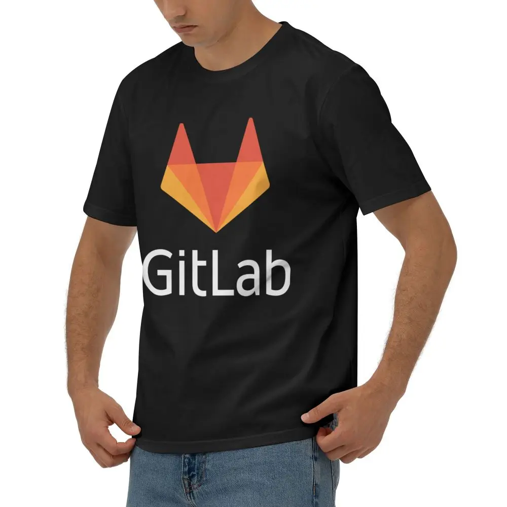 NEW GitLab Fashion T Shirt Printed Cotton Men's T-Shirt Men Tops Funny Short Sleeve Tee