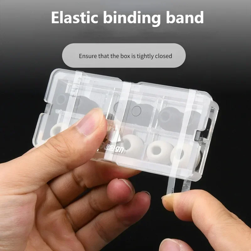 Hard Earphone Tips Box Protective Case for Portable Small Spinfit Ear Tip Dustproof