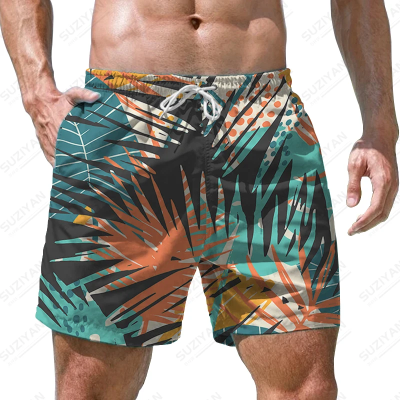 

Summer new men's shorts Coconut Tree 3d printed men's shorts Vacation style pattern casual loose men's shorts