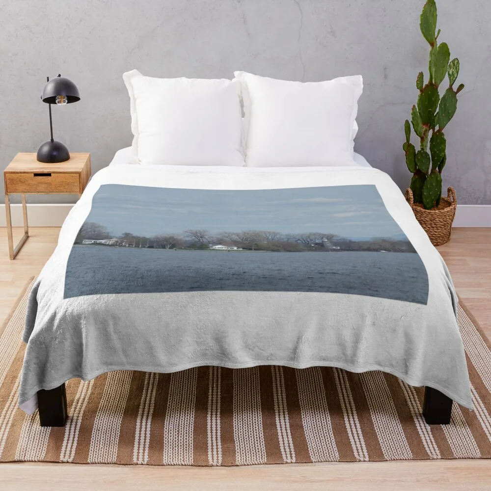 Модель маяка на озере одеяло одинарные пушистые одеяла