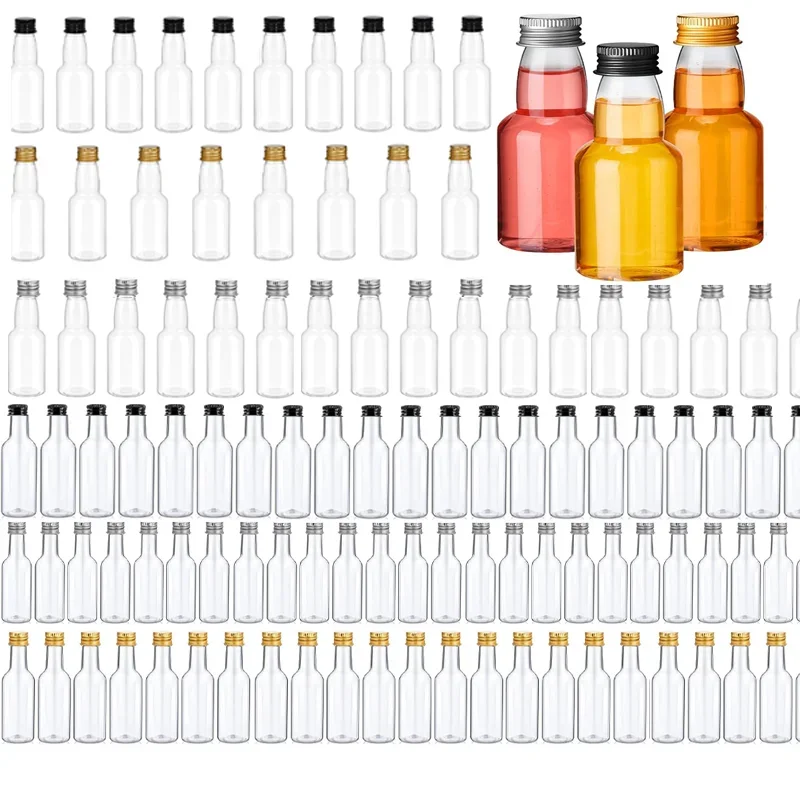 markii 10Pcs 30ml-150ml Mini Butelki na Liquor Plastikowe Alkohol Luzem Puste Spirit Walentynki Impreza