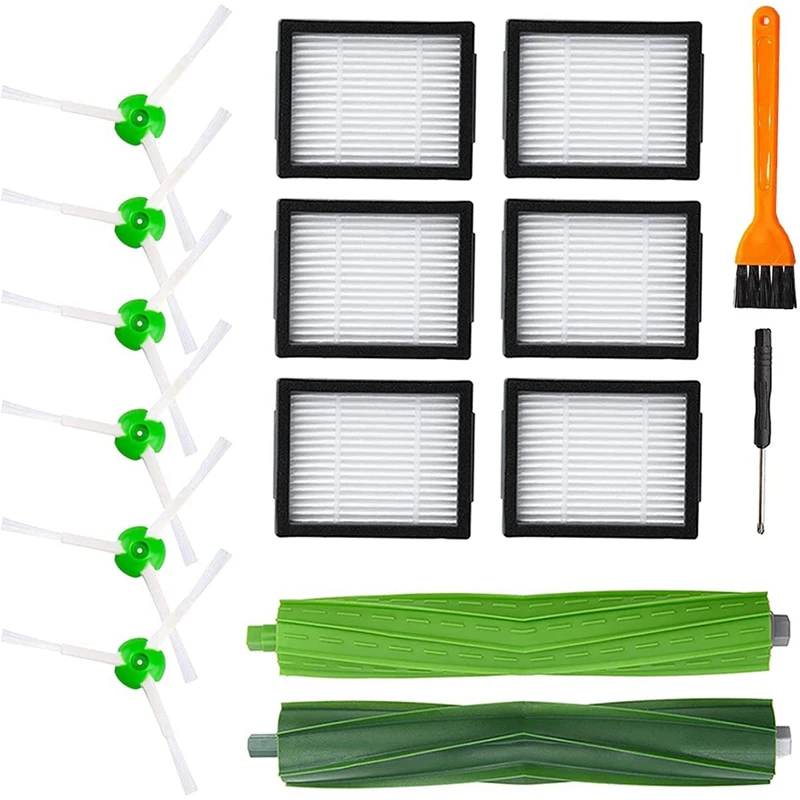

Replacement Rubber Brushes Side Brushes Filters for IRobot Roomba I7 I7+ I3, E5 E6 Robot Vacuum Cleaner Accessories