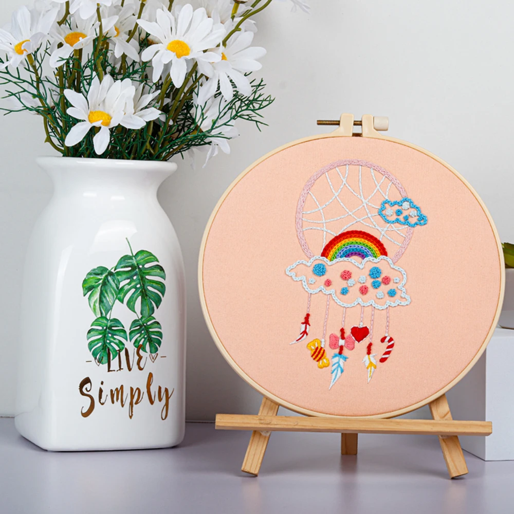 Набор для вышивки Ловец снов набор начинающих с рисунком Ловца инструкции