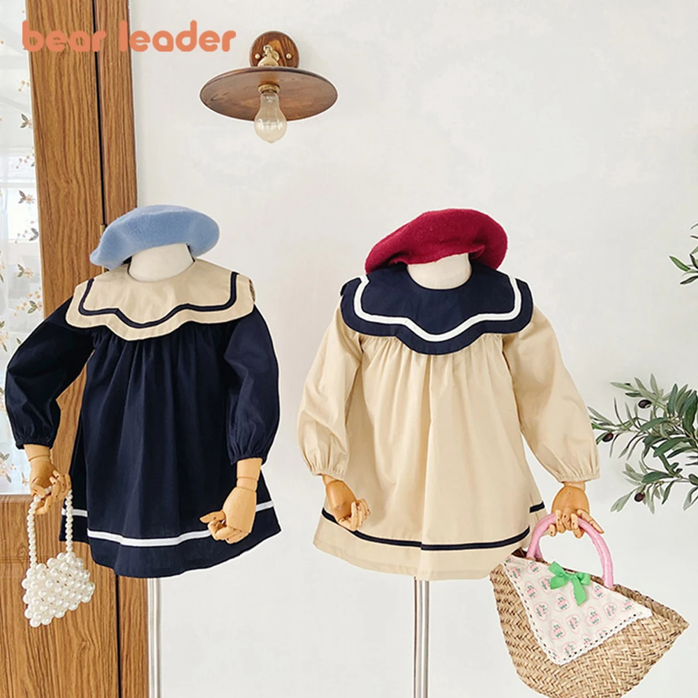 

Bear Leader/весенне-осеннее Новое Детское лоскутное платье с круглым вырезом и пышными рукавами, платье принцессы платья с цветочным узором для ...