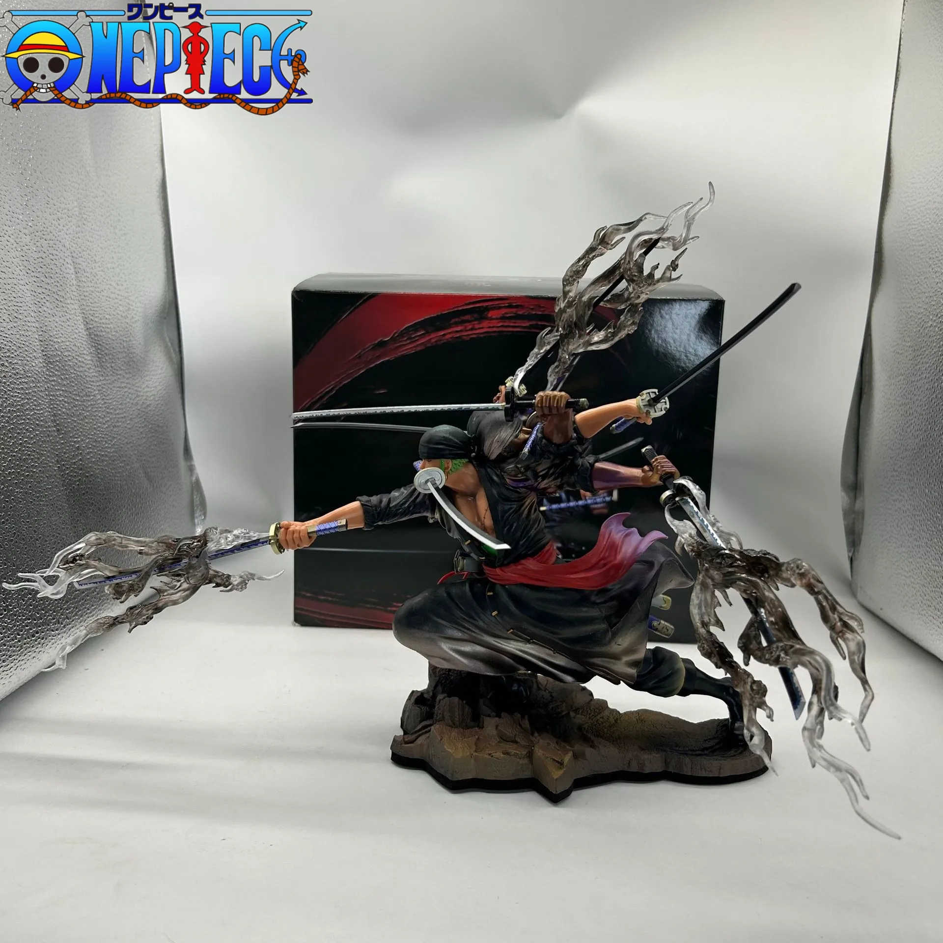 

New One Piece Zoro Anime Figure Wano Onigashima 9 Swords Style Action Figurine PVC Statue Model Collectible Decoration Toy Gift