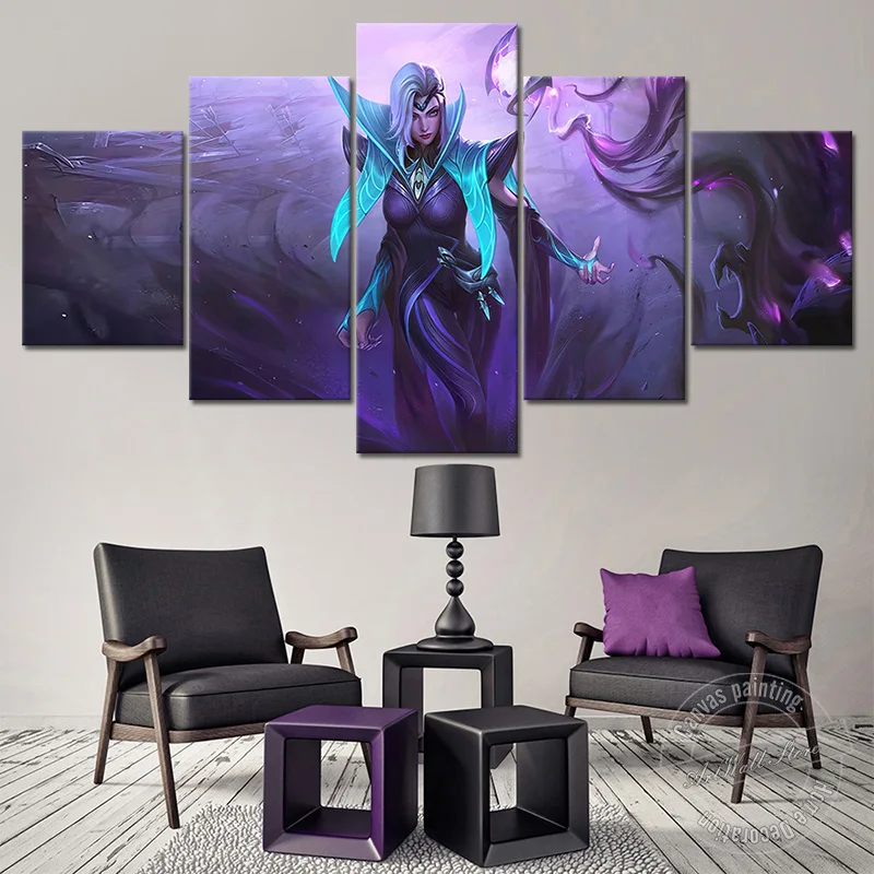 

Valentina Mobile Legends Bang Bang Video Game Poster MLBB Artwork Canvas Painting Home Decor Wall Picture for Living Room Gift