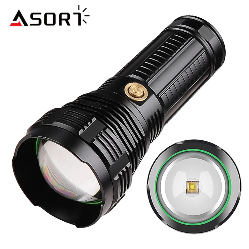 

New 30W LED Flashlight 2000M Long-range Searchlight Zoom Torch Large Capacity USB Charging Flashlights Camping Outdoor Emergency