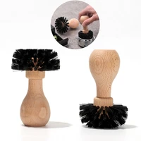 coffee protafilter cleaning brush protable coffee tamper espresso grinder machine cleaners 515458mm wood dusting barista tools
