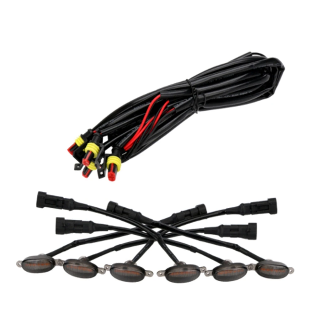 

Светодиодные Автомобильные дневные ходовые огни 12 В, передняя решетка радиатора, стробоскопические ходовые огни, автомобильные для Toyota Tacoma...