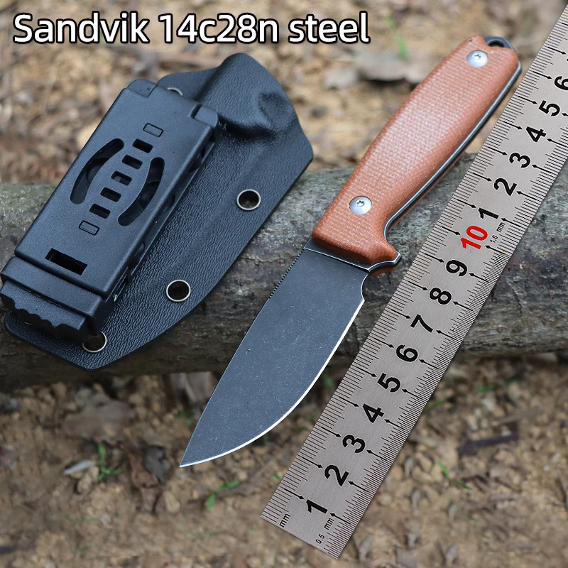 Нож с фиксированным лезвием для повседневного использования ножнами Kydex 14c2 8n