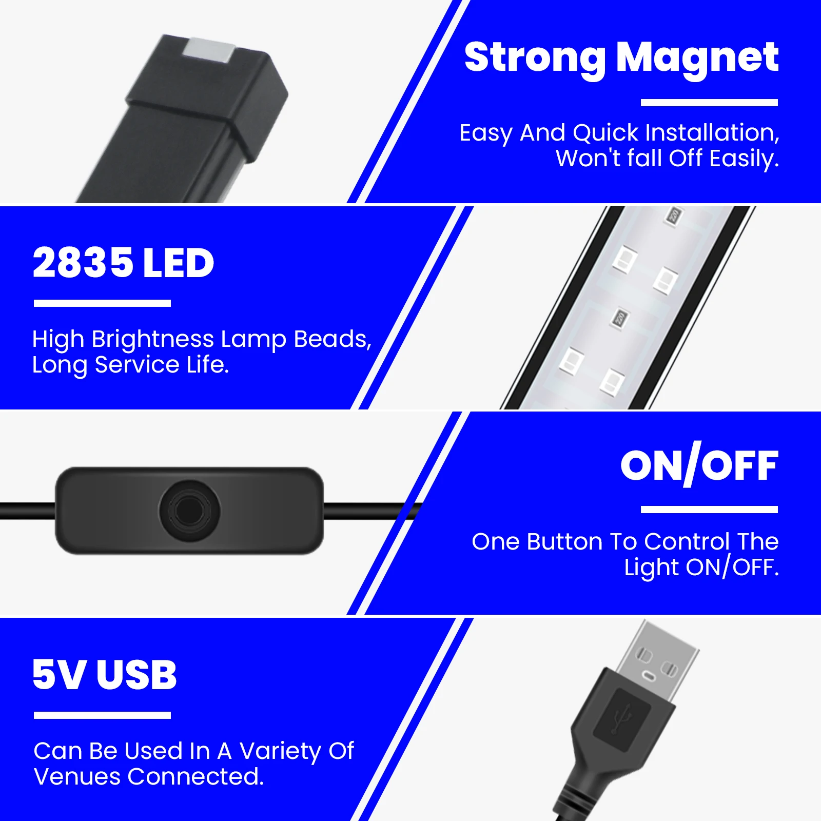 Фото 10 Вт USB УФ-светодиодный черный светильник с переключателем 30 см Blacklight Bar 365-395 нм для Хэллоуина, вечерние трубки, УФ-ленты, Ультрагравитационная лампа №5