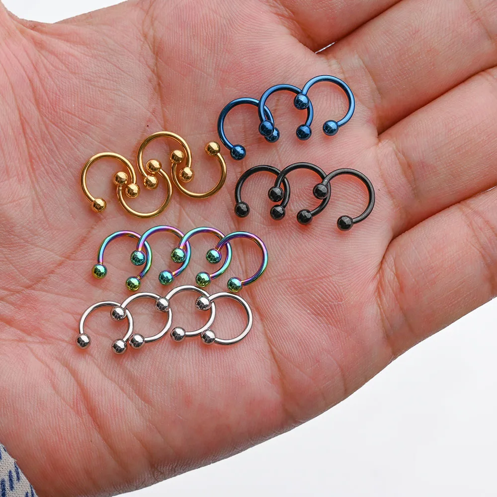 10 Pieces Nail Art Dangle Charms Jewely Rings Pierced Nail Art Supplies for Tips Acrylic Gels Decorations Stainless steel Decor