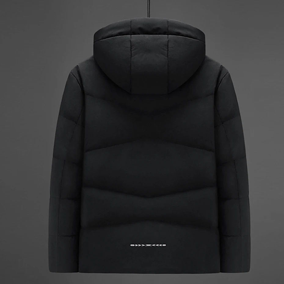 Winter Down Jacket Men Puffer Jackets Fashion Casual Padded Jacket Coat Male Light Outerwear Outdoor Solid Color