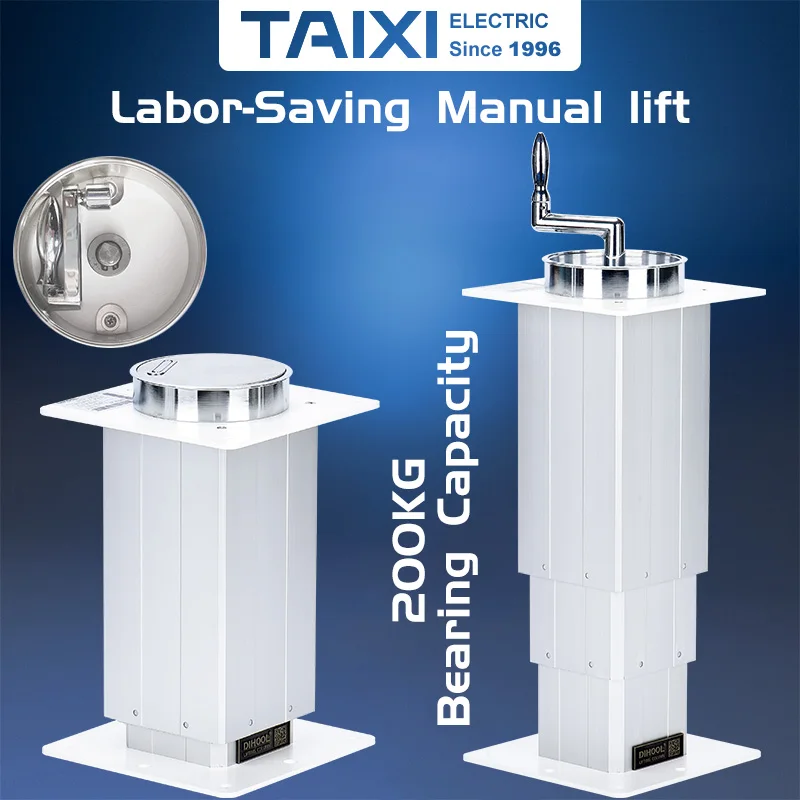 Electric Tatami Lift Manual Table Max Support 100kg 260-555mm 305-705mm 355-810mm For Manual Adjustment Height