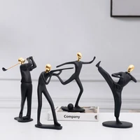 new desk athletes sports statue abstract figure sculpture small ornaments resin statue home crafts modern decoration figurines