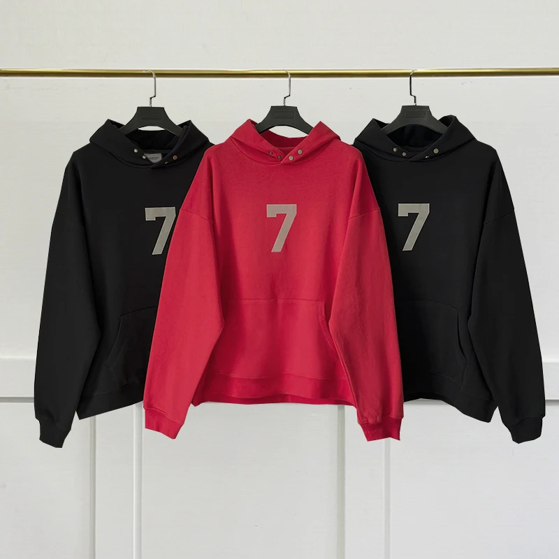 

Толстовка мужская оверсайз, свитшот с логотипом на сезон 7, худи в стиле хип-хоп, унисекс
