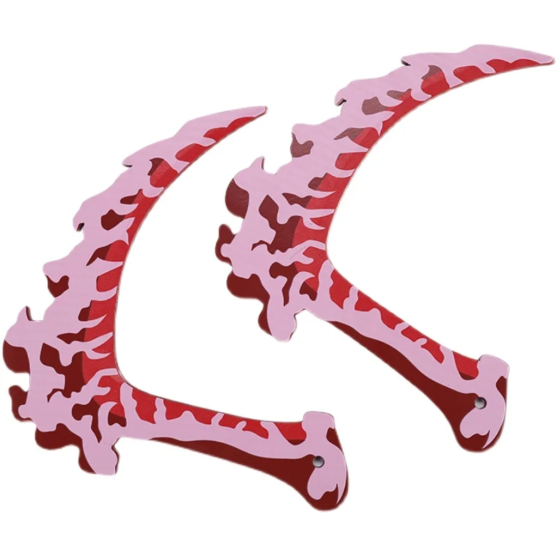 

Demon Slayer Kamado Tanjuurou Gyuutarou Double Blood Scythe Cosplay Weapon Halloween Christmas Party Props for Comic Show