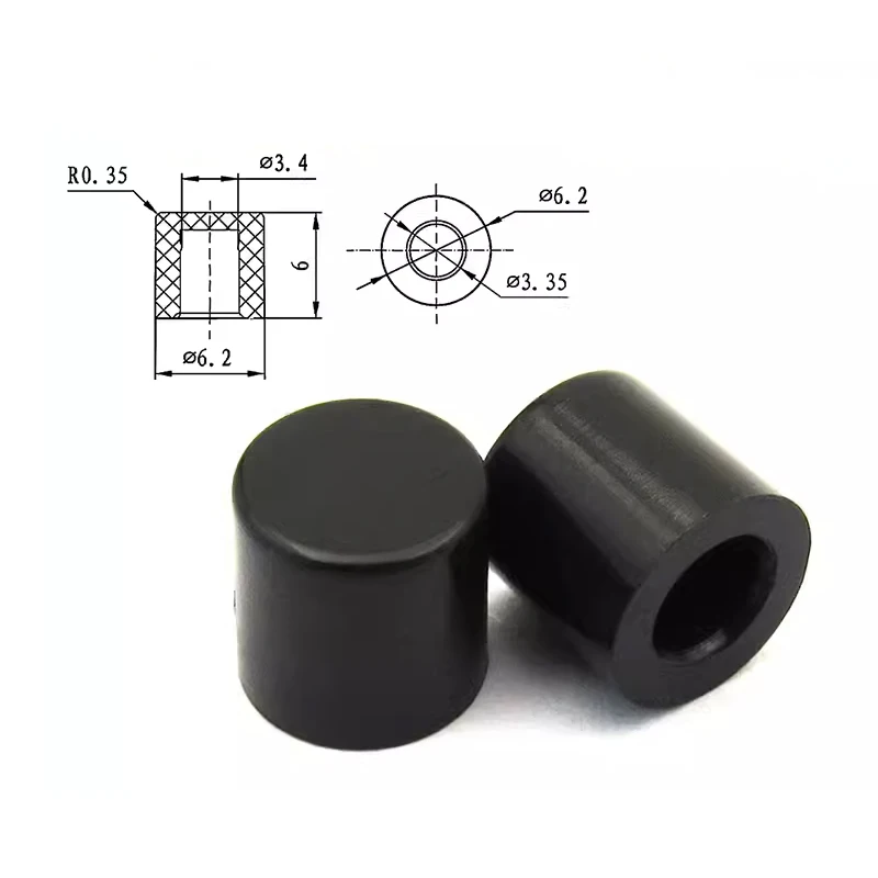 

Набор колпачков для выключателей A56 6x6 мм, 50 шт., красный, черный, синий, зеленый, белый, серый, желтый