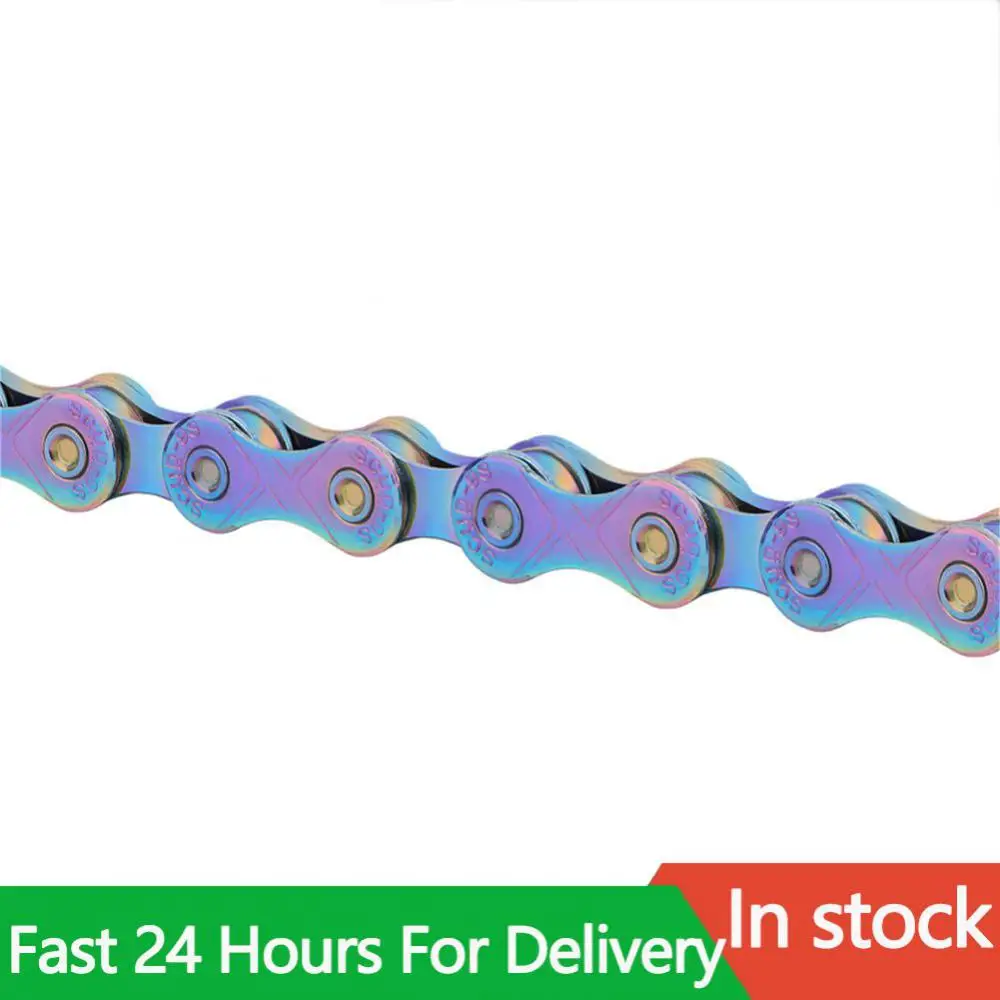 Цепь Золотая Радужная велосипедная цепь X8 X9 X10 X11 X12 супер фотоблестящая для 8 9 10 11