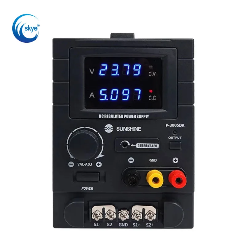 

Sunshine P-3005DA 30V 5A 4 Digital Display Regulated Power Supply DC Mobile Phone Repair Intelligent Power Source Tool