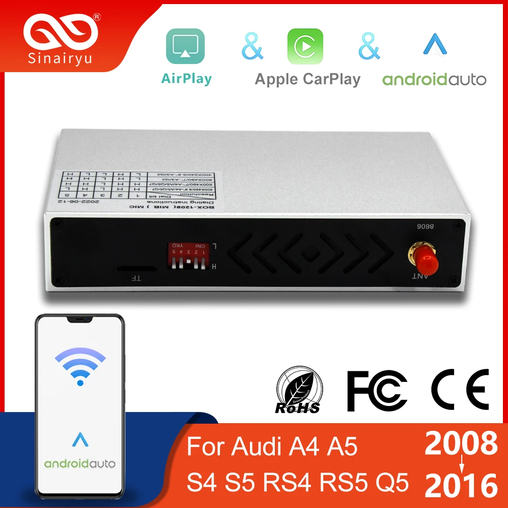 Беспроводной автоматический модуль Apple Carplay Android для AUDI B9 A5/S5/A4/A3 A6 A7 A8 Q2 Q3 Q5 Q7 S5