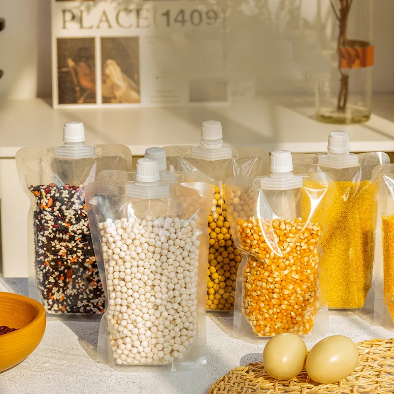 

Nozzle Bag Rice Portable Grains And Miscellaneous Grains Kitchen Accessories Sealed Bag Storage Bag Household Fresh-keeping