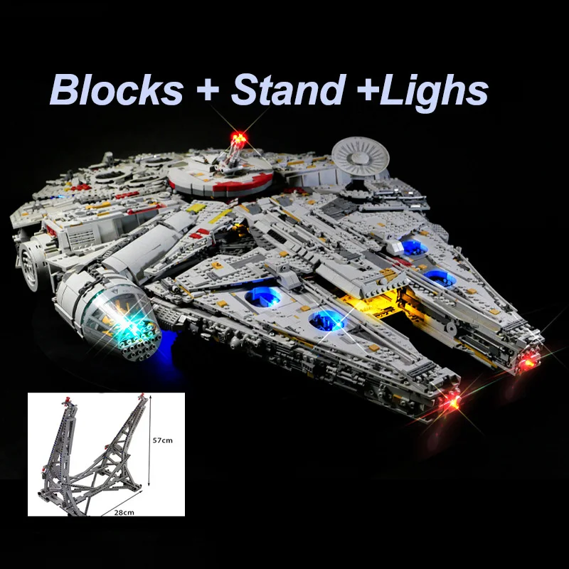 

New Millennium Ship Falcon Building Blocks Star Destroyer Compatible 75192 05132 Birthday Gifts